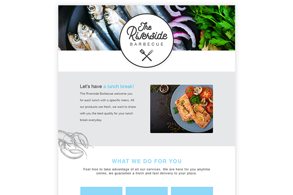 Design Riverside restaurant Newsletters jpg 600x600