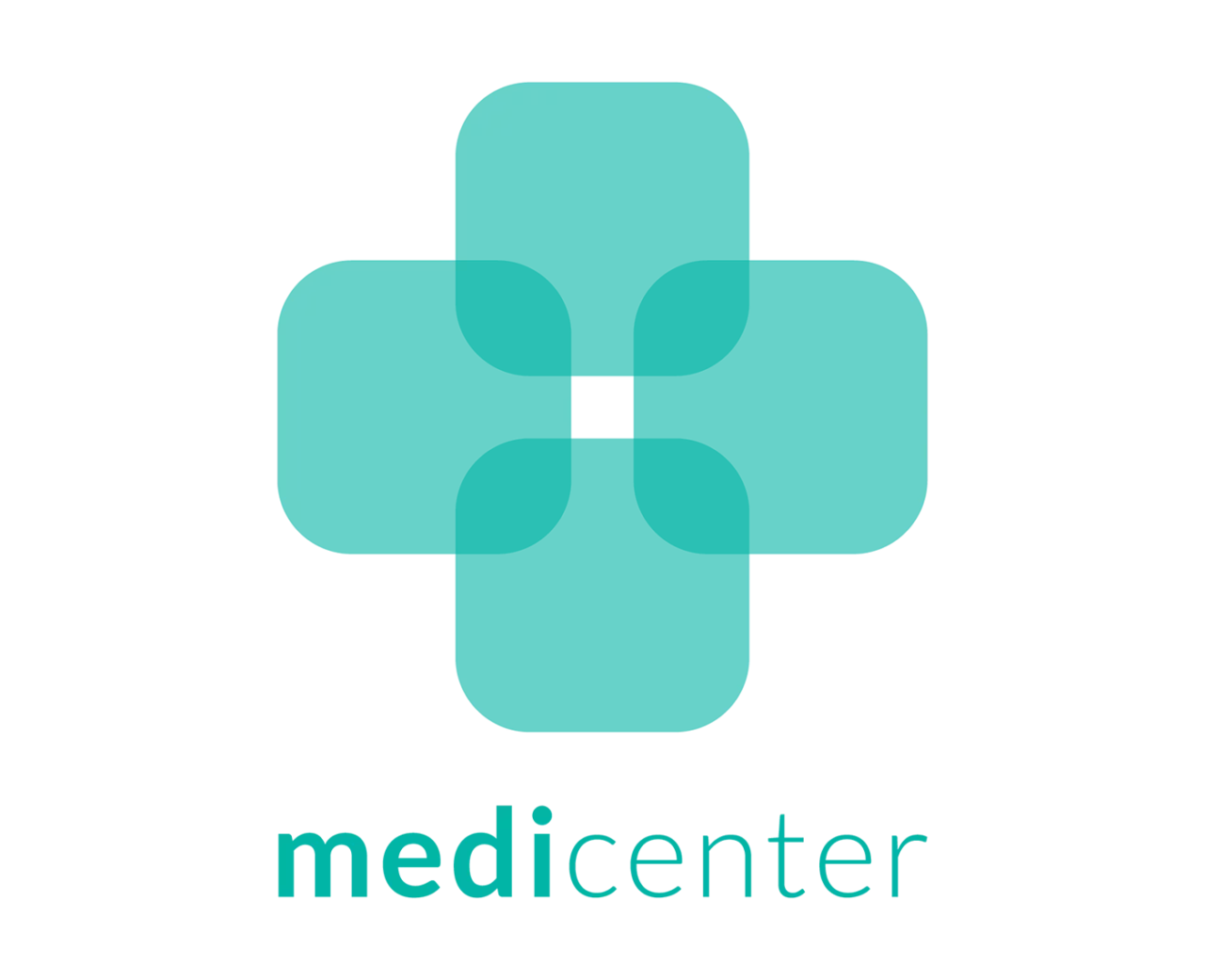 Logotipo de Medicenter en turquesa