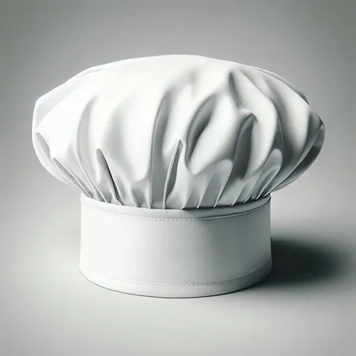 Mũ đầu bếp màu trắng