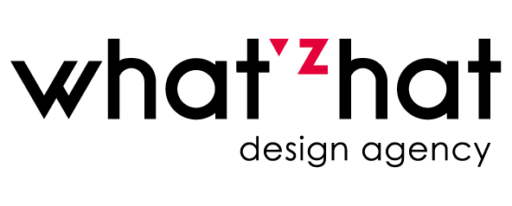 Logotipo de la agencia de diseño What'zhat
